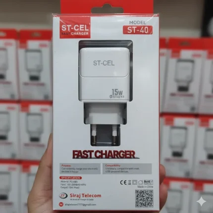 ST-CEL ST-40 15W Fast Charger – QC 4.0 Compatible